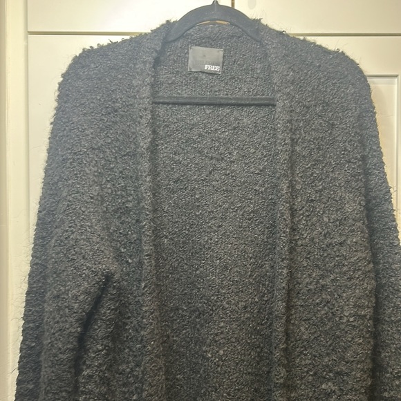 Aritzia Wilfred Free Mohair Wool Blend Oversized Open Front Cardigan Cozy Knit S - Picture 5 of 14